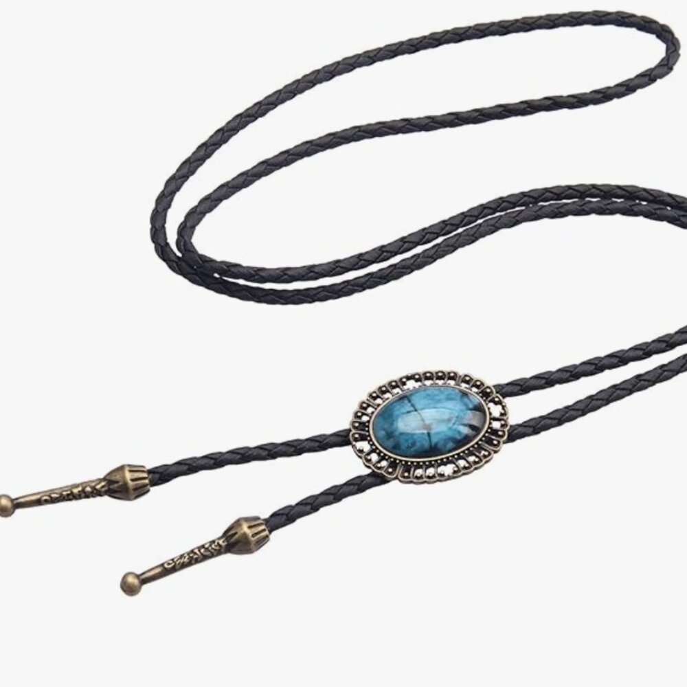 Cowboy Leather Bolo Tie